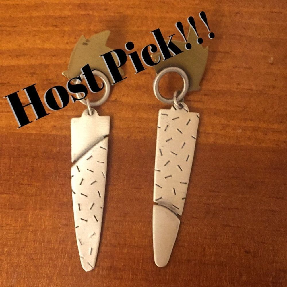 Sterling Silver two toned artist designed earrings